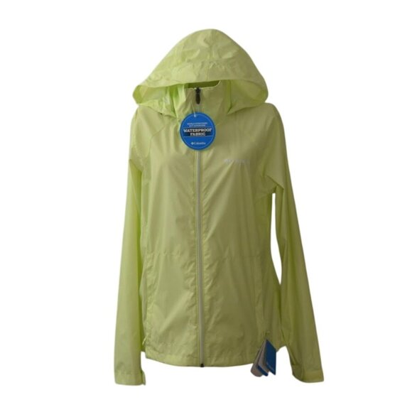 Columbia Switchback II Jacket Womens L Spring Yellow Waterproof Lightweight - Picture 3 of 8
